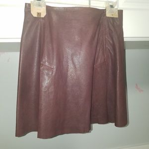 All Saints Lambskin skirt